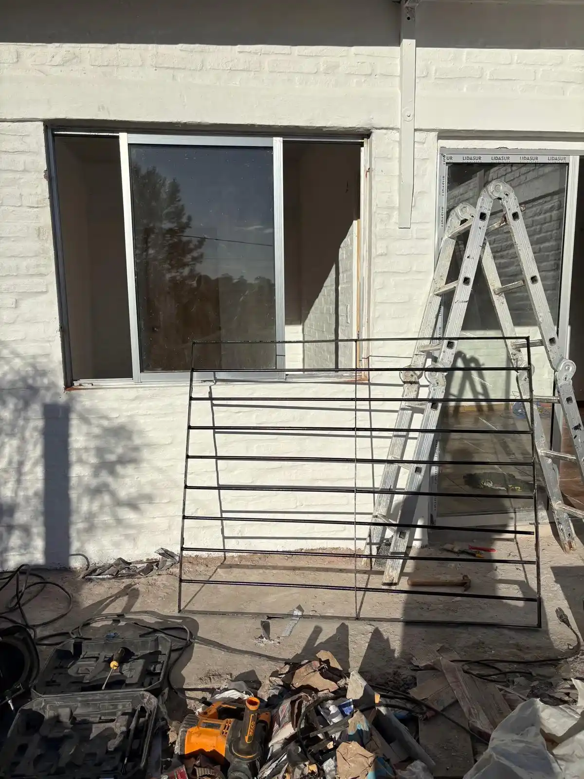 Reja de ventana en fabricación